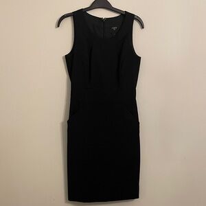J. Crew Black Suiting Sleeveless Dress